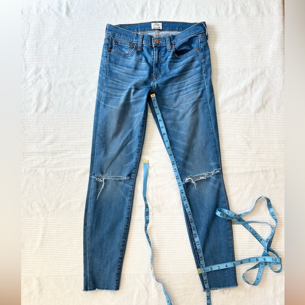 J. Crew Toothpick Medium Rise Raw Hem - Picture 4 of 12